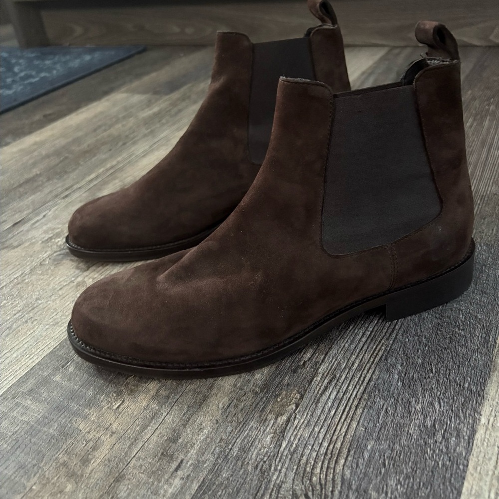 Boots 275 Central brown leather Italian boots - Picture 8 of 9